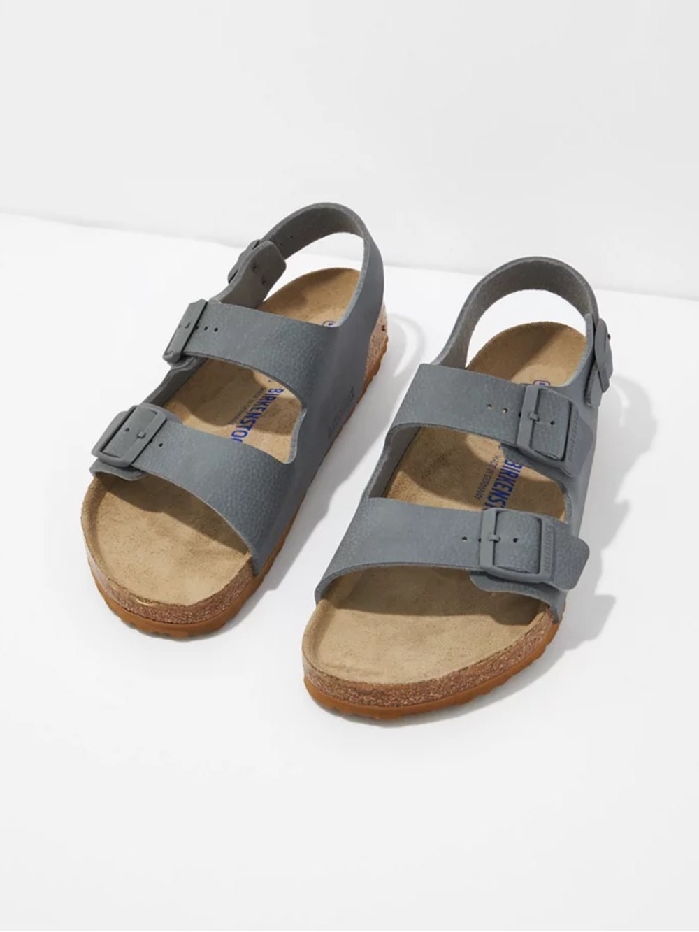 Birkenstock Milano Soft Footbed - Desert Soil Grey